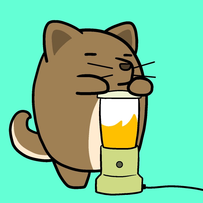 ジューサーぶるぶる犬GIFアニメ