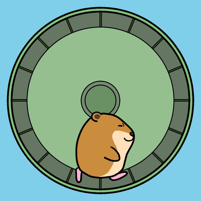 ハムスターホイールGIFアニメ