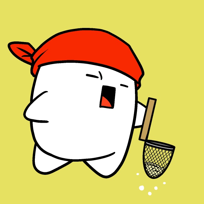 ラーメン高速湯切りGIFアニメ