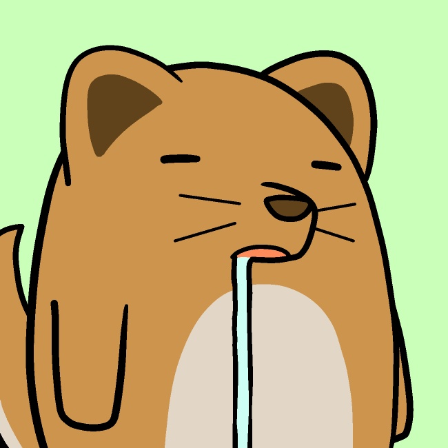 よだれダラダラ犬GIFアニメ