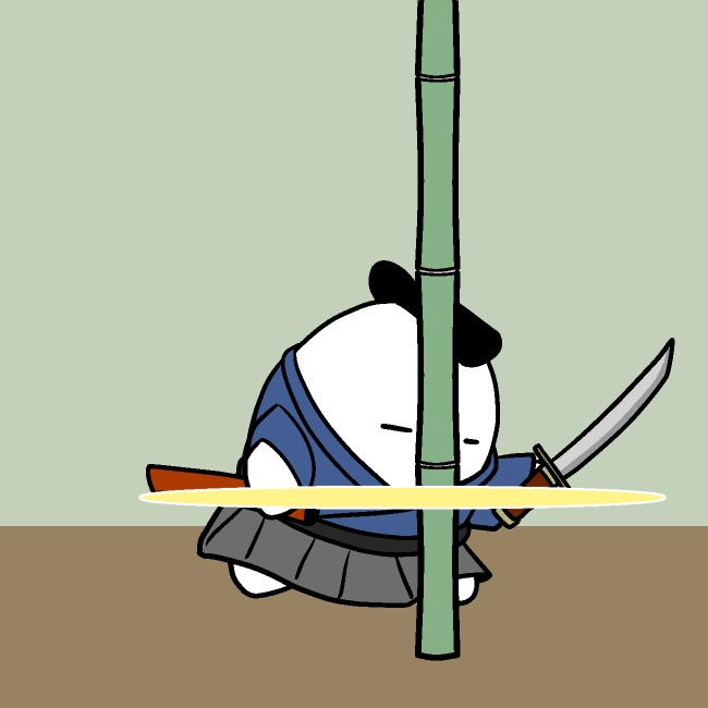 スパッと居合切りGIFアニメ