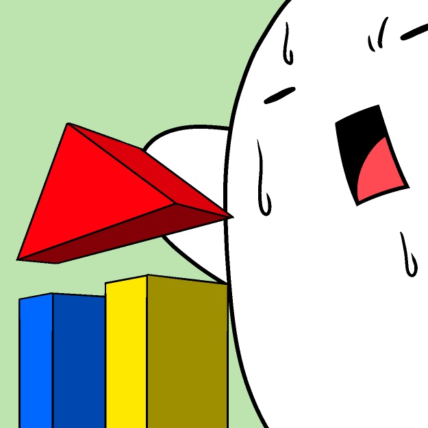 どきどき緊張積み木GIFアニメ