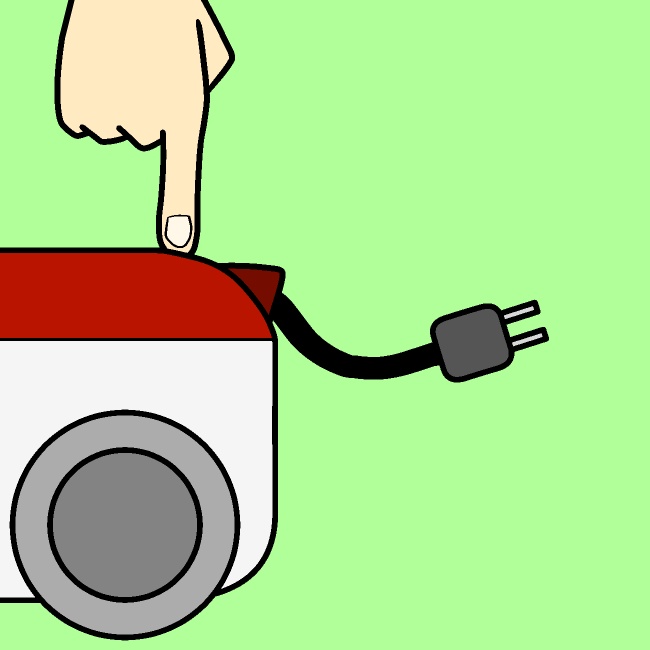 掃除機コード巻き取りGIFアニメ