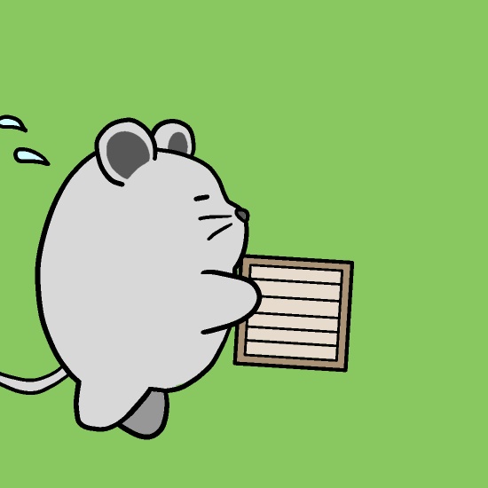 荷物運びネズミGIFアニメ