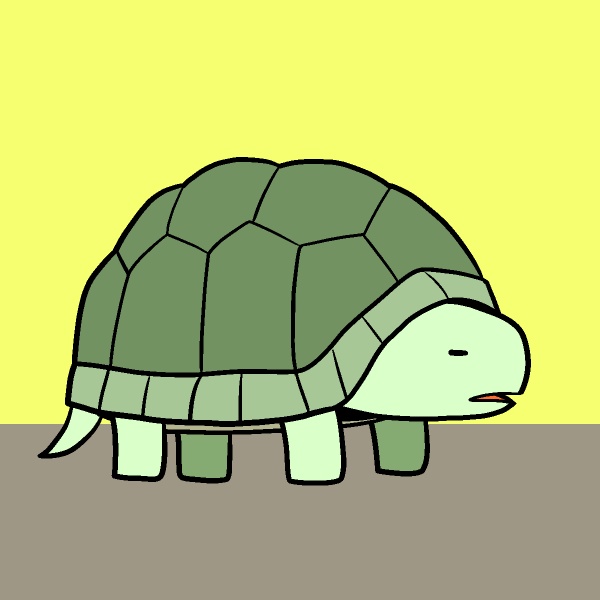 甲羅出入りカメGIFアニメ