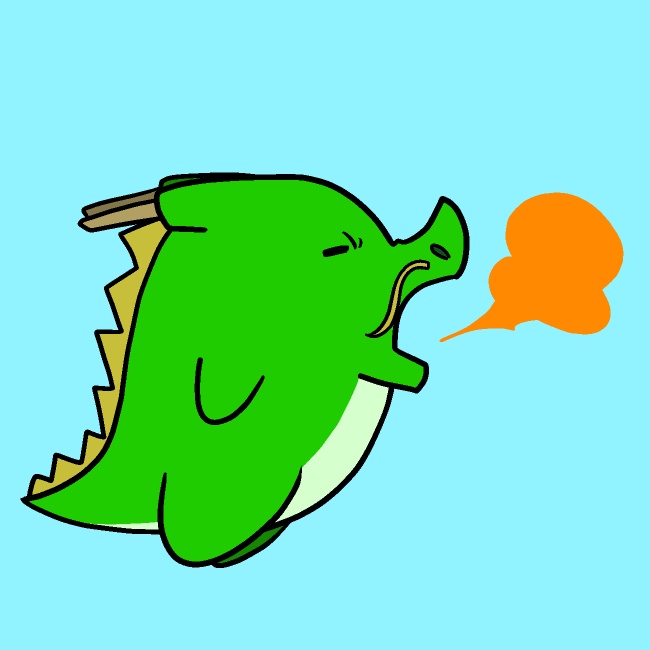 火吹きドラゴンGIFアニメ