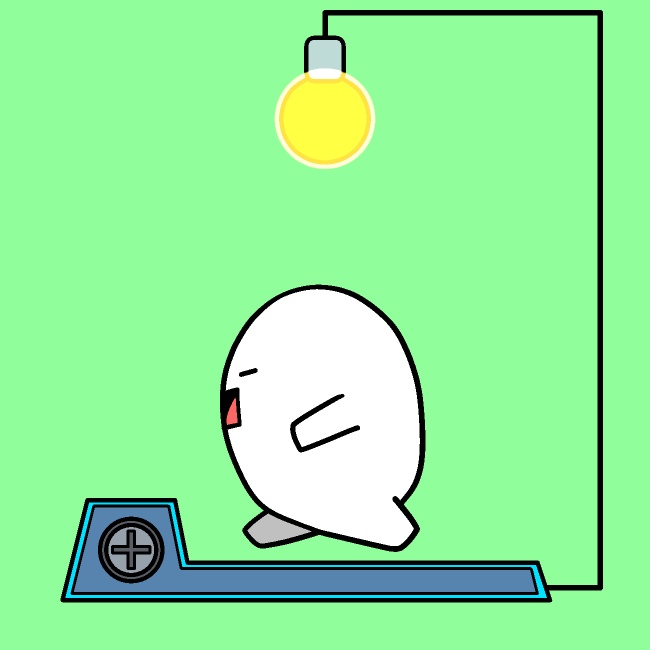 発電ランニングGIFアニメ