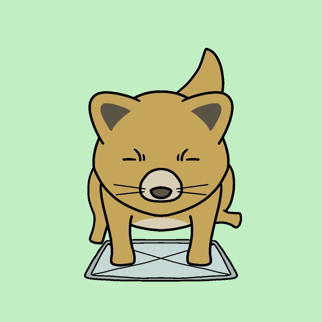 雑巾がけ犬GIFアニメ