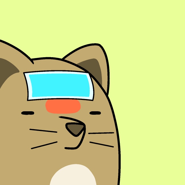 冷却シート額ビタン犬GIFアニメ