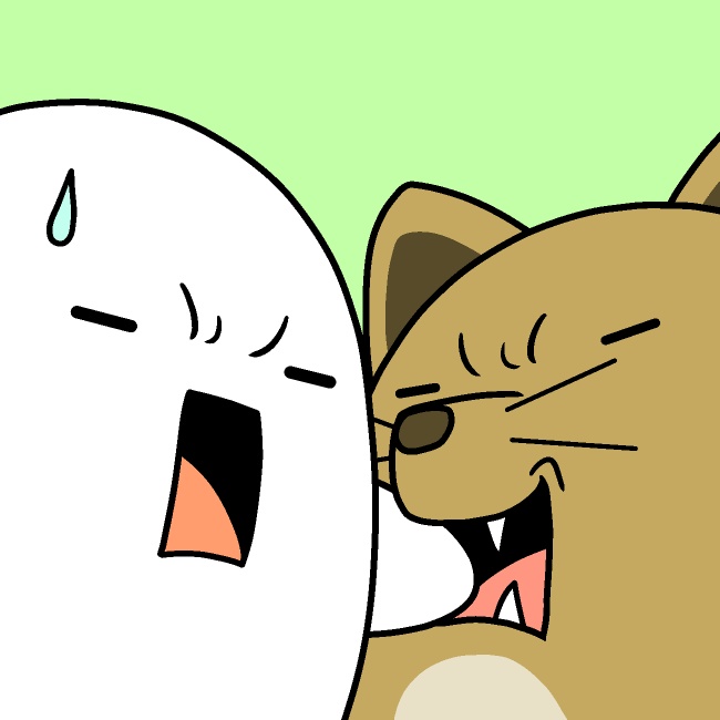 飼い犬に手を嚙まれるGIFアニメ