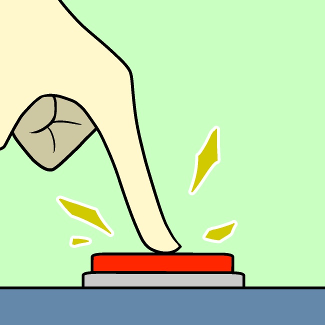 ポチッとボタン押しGIFアニメ