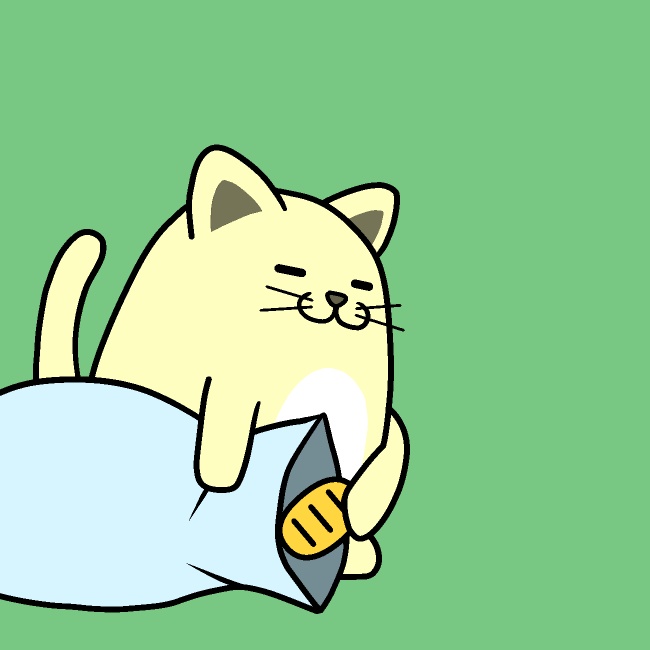 猫に小判GIFアニメ