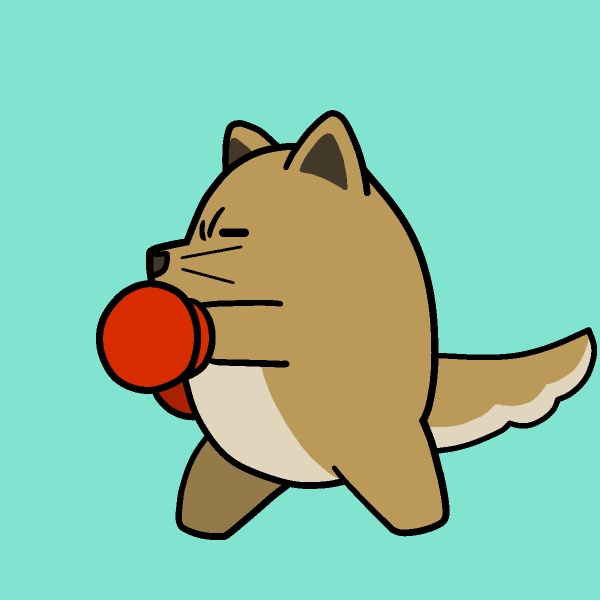 ボクシング犬GIFアニメ