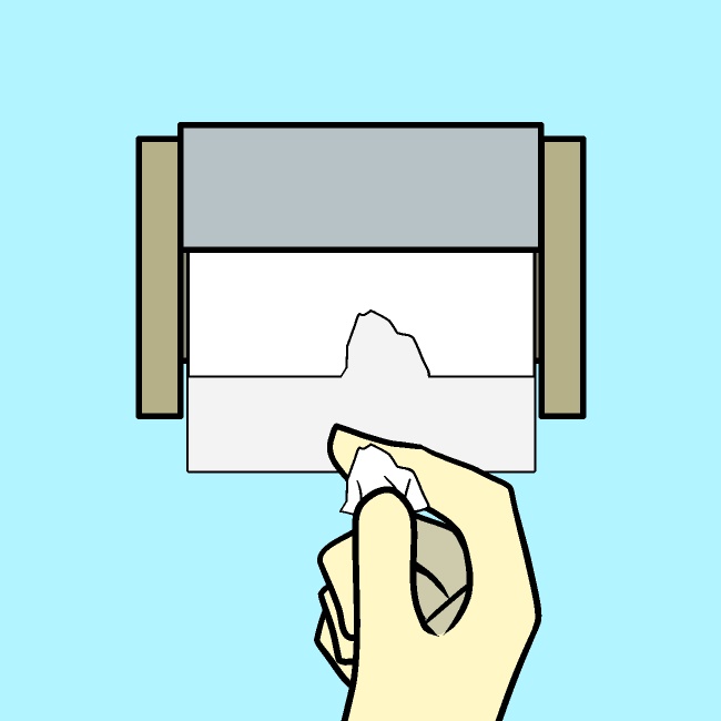 千切れトイレットペーパーGIFアニメ