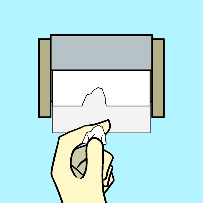 千切れトイレットペーパーGIFアニメ