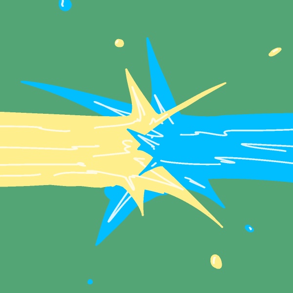 水と油GIFアニメ