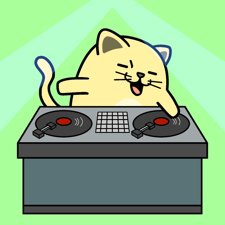 DJネコGIFアニメ