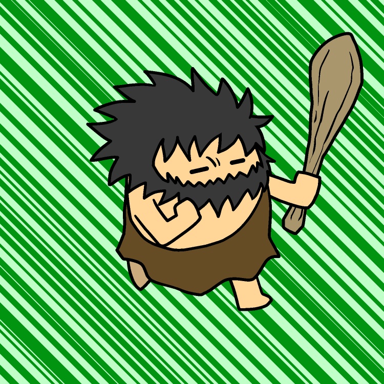 凄い走る原始人GIFアニメ