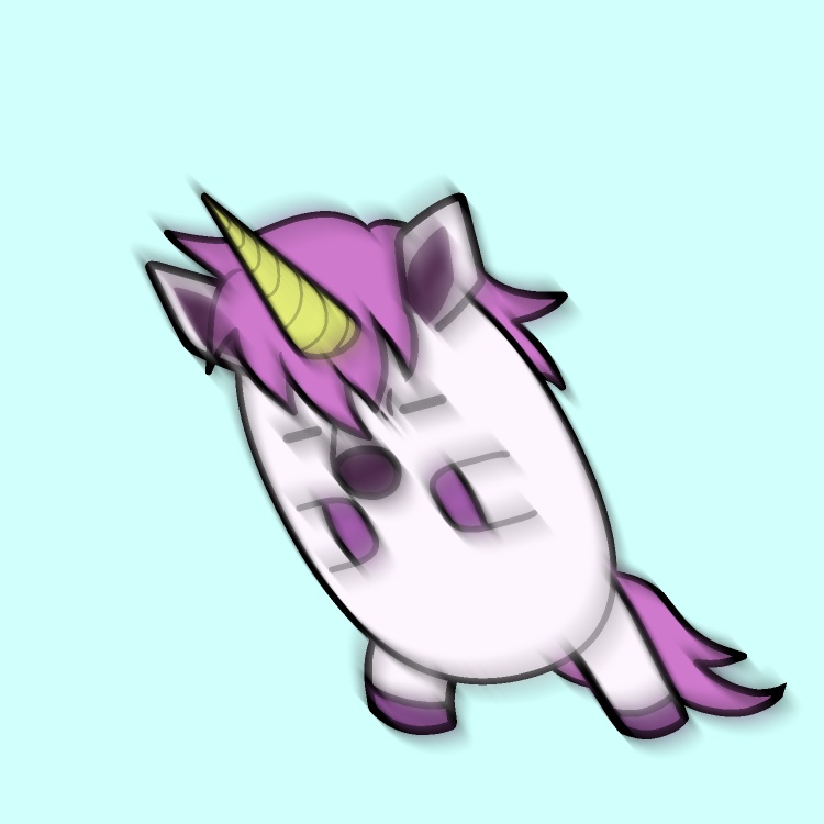 ユニコーン乱れ突きGIFアニメ