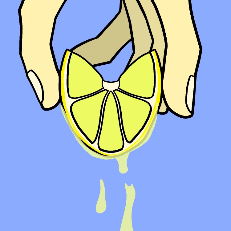 レモン搾りGIFアニメ