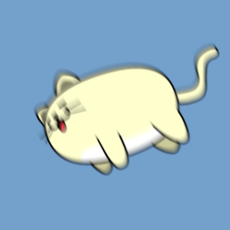 寝ていてビクつく猫GIFアニメ