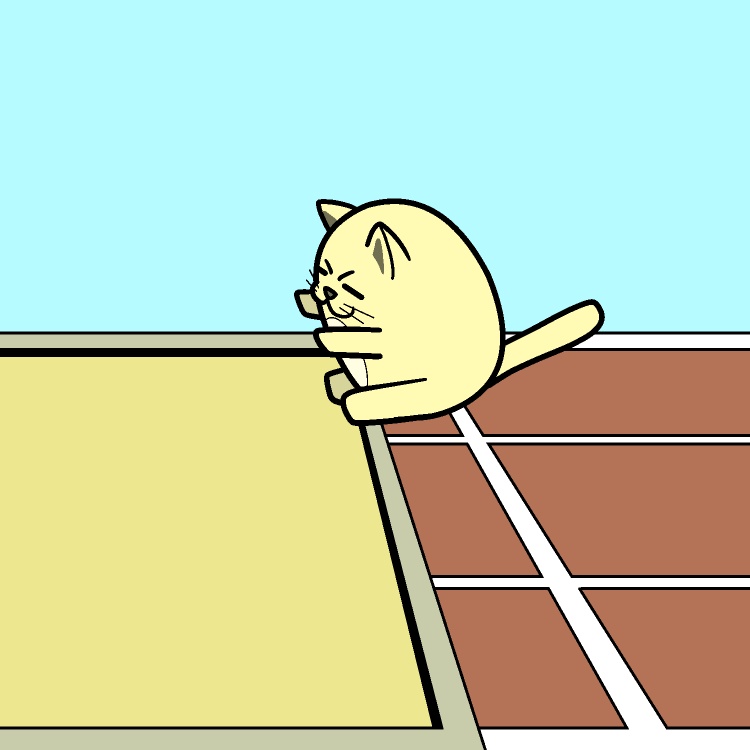 走り幅跳びネコGIFアニメ