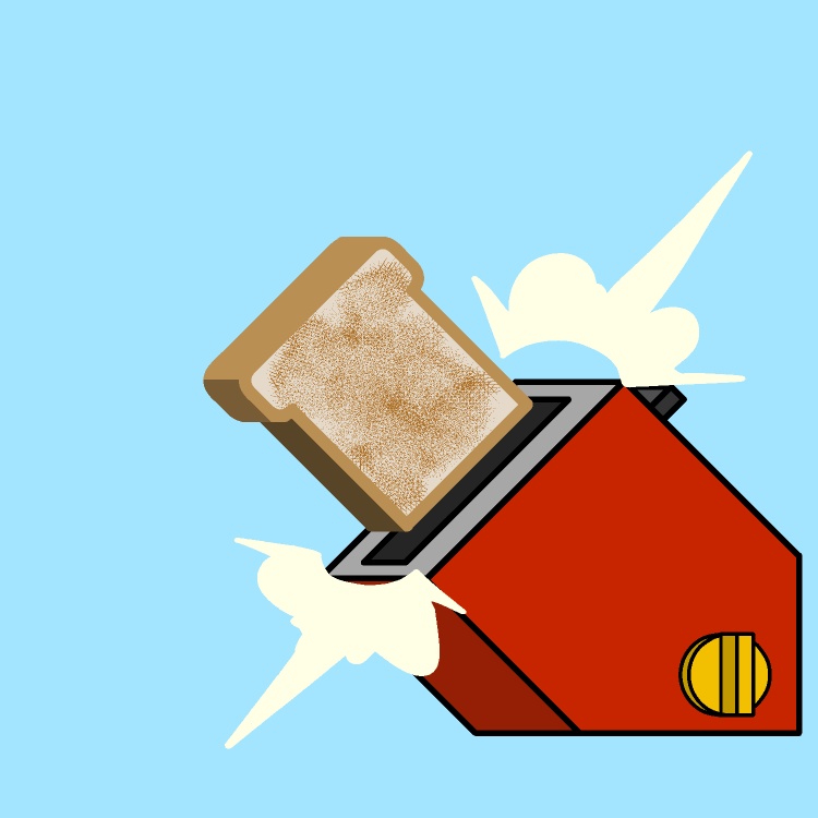 トースト連射GIFアニメ