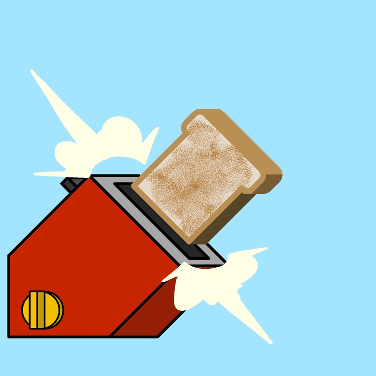 トースト連射GIFアニメ