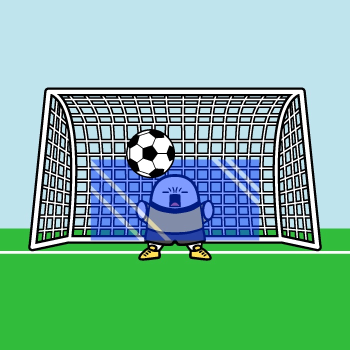 ゴールキーパー鉄壁バリアGIFアニメ