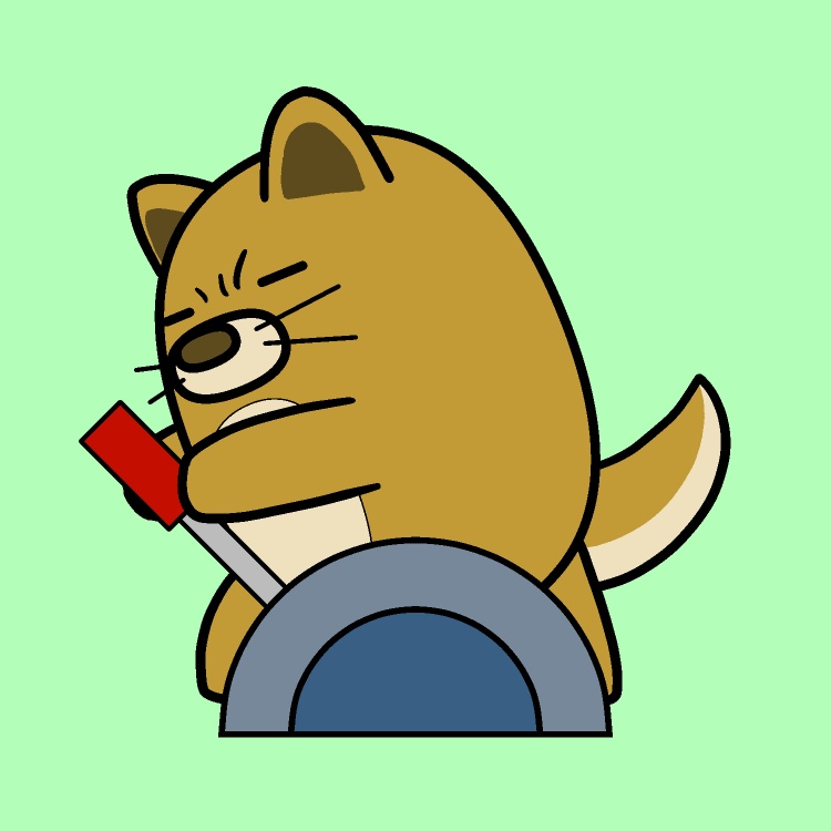 レバースイッチONイヌGIFアニメ