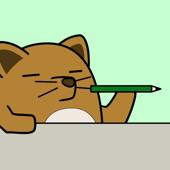 鉛筆回しイヌGIFアニメ