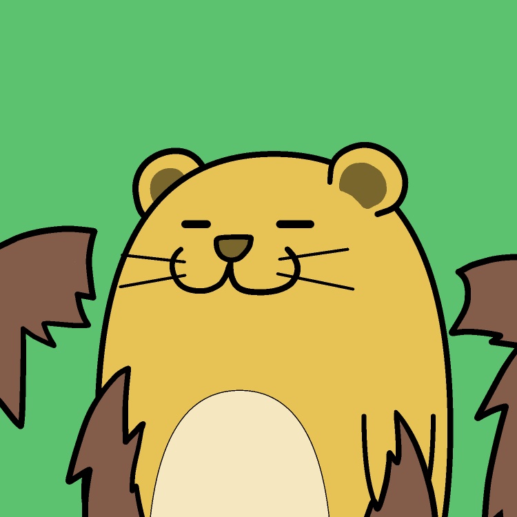ライオンからトラー!GIFアニメ