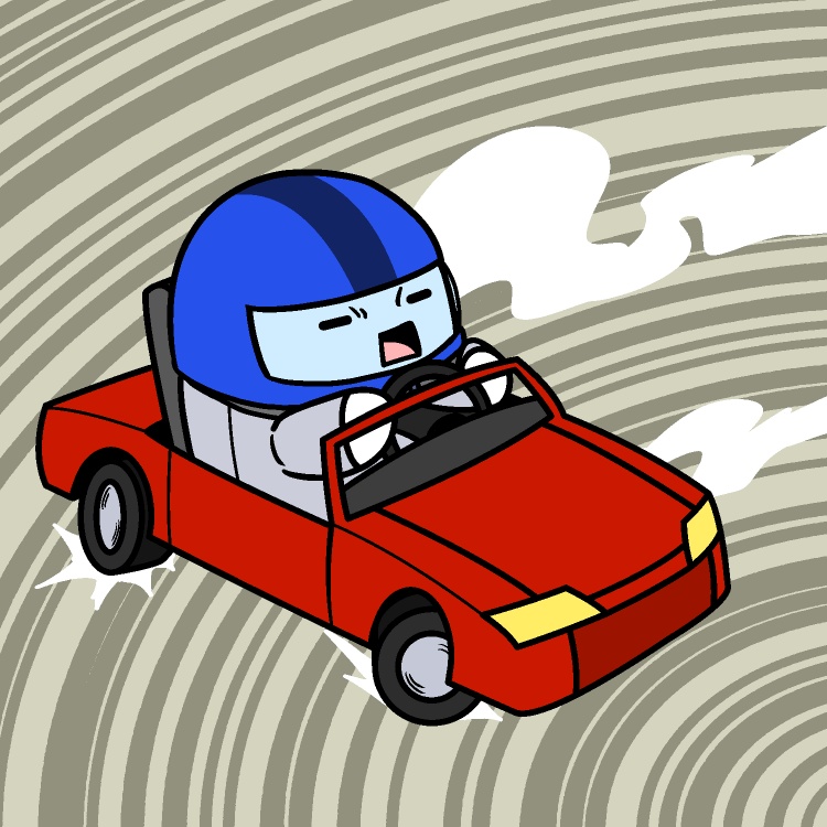 車でドリフトGIFアニメ