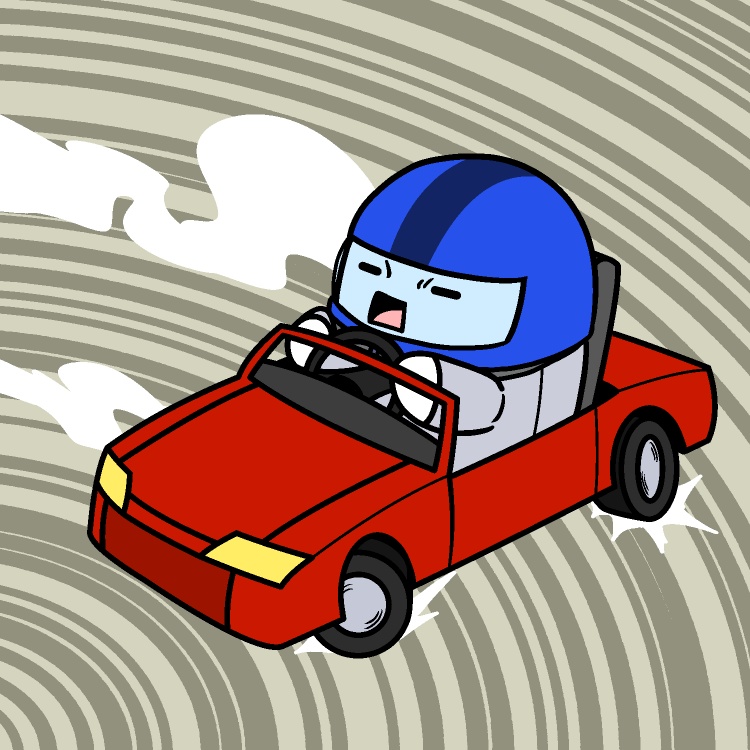 車でドリフトGIFアニメ