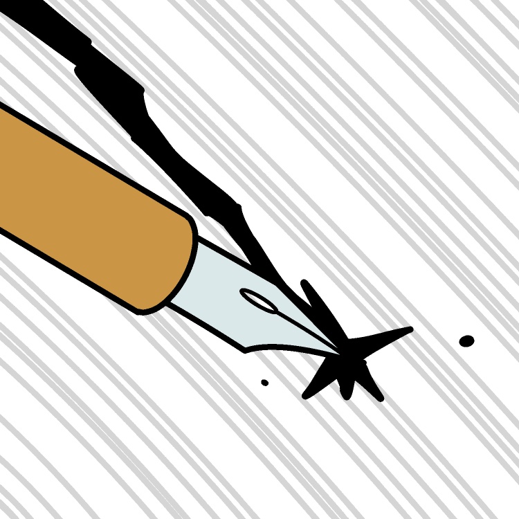 ペンが走るぜGIFアニメ