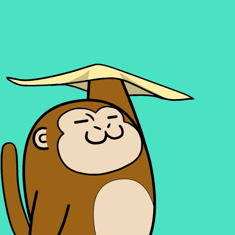 ピザ回しサルGIFアニメ