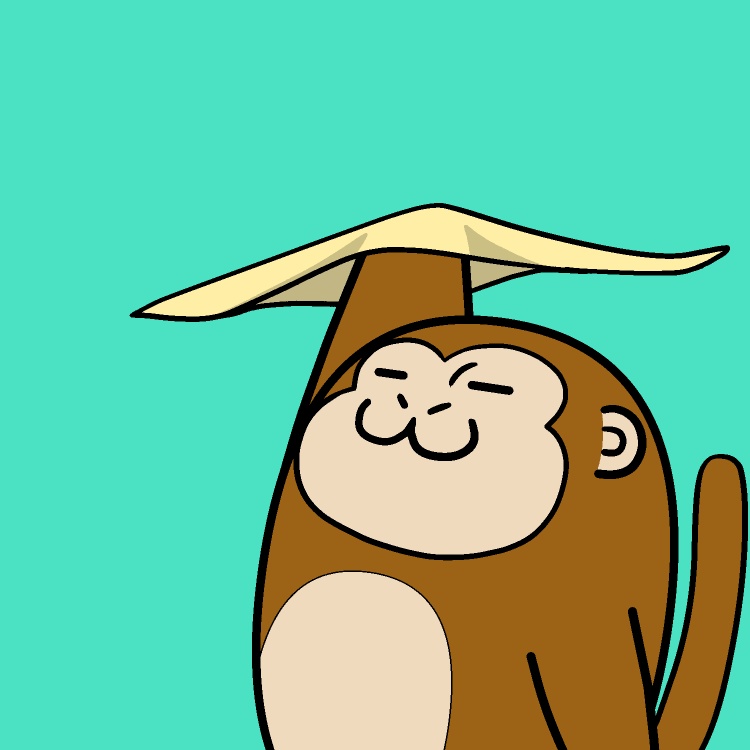 ピザ回しサルGIFアニメ