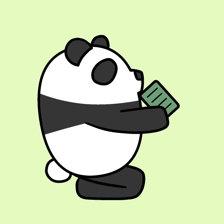 お茶でほっこりパンダ