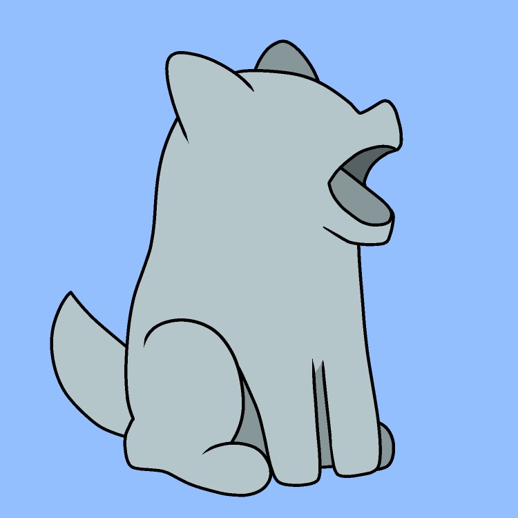 粘土で犬作成GIFアニメ