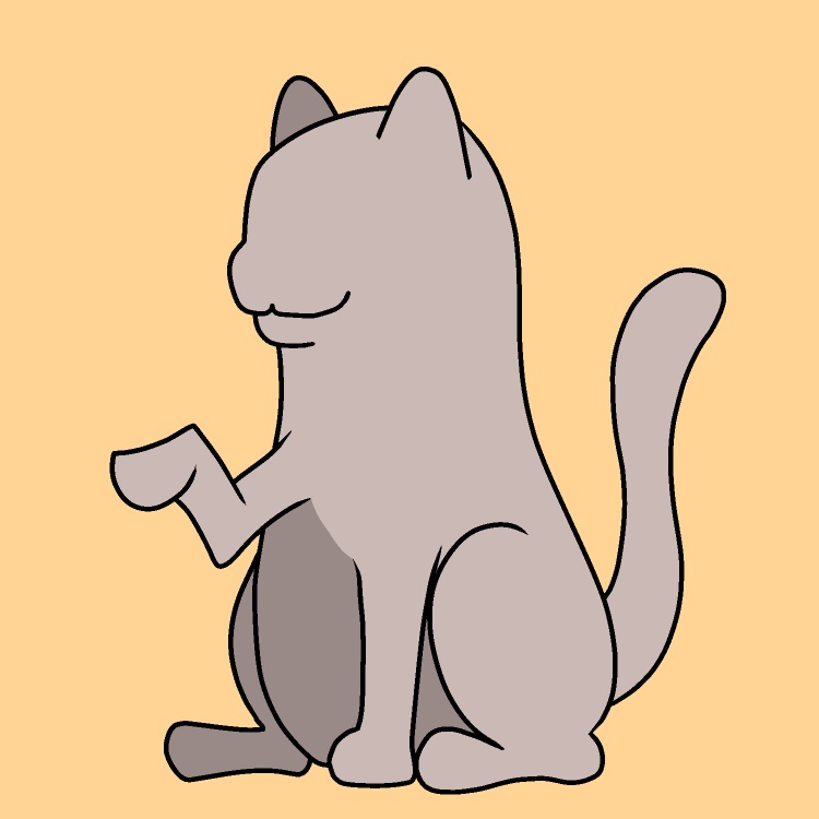 粘土で猫作成GIFアニメ
