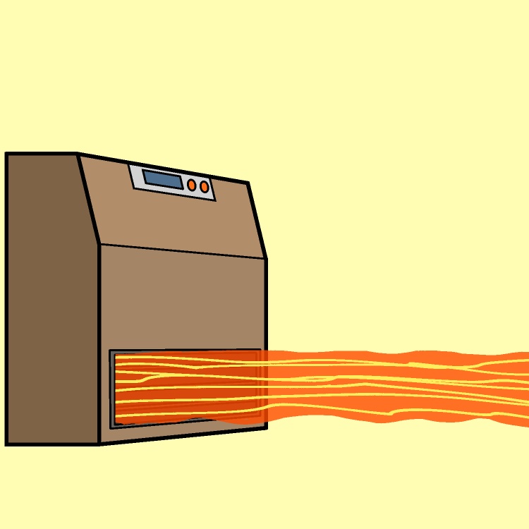 強暖房ヒーターGIFアニメ