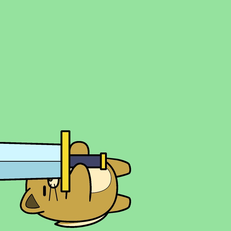 大剣重かったイヌGIFアニメ