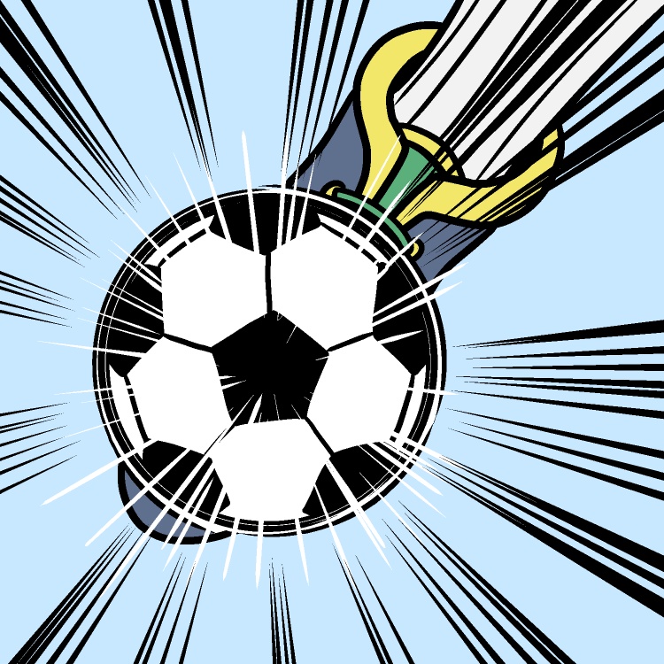 サッカースーパーシュートGIFアニメ