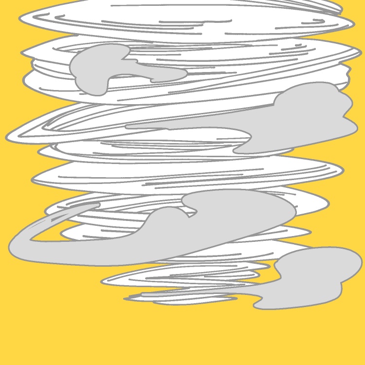 カメ竜巻GIFアニメ