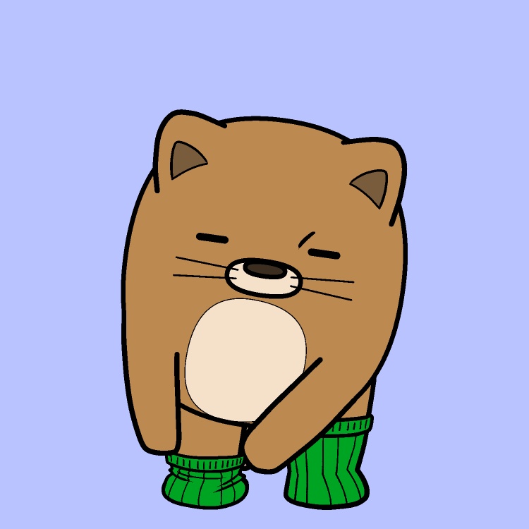 靴下上げ繰り返しイヌGIFアニメ