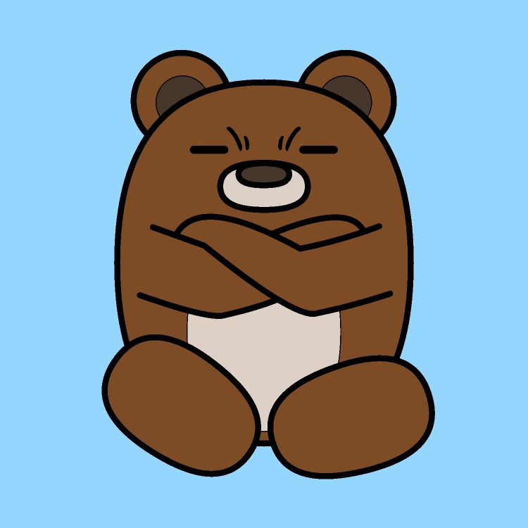 貧乏ゆすりクマGIFアニメ