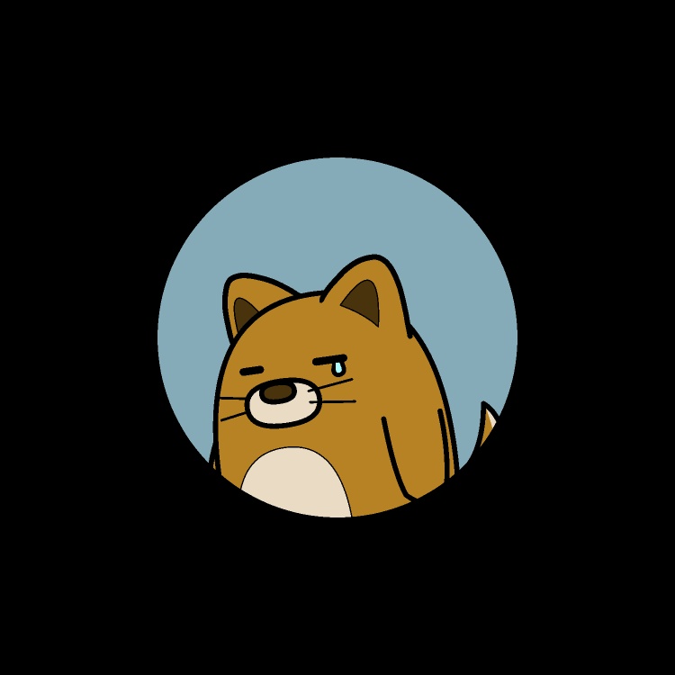 とほほエンド犬GIFアニメ