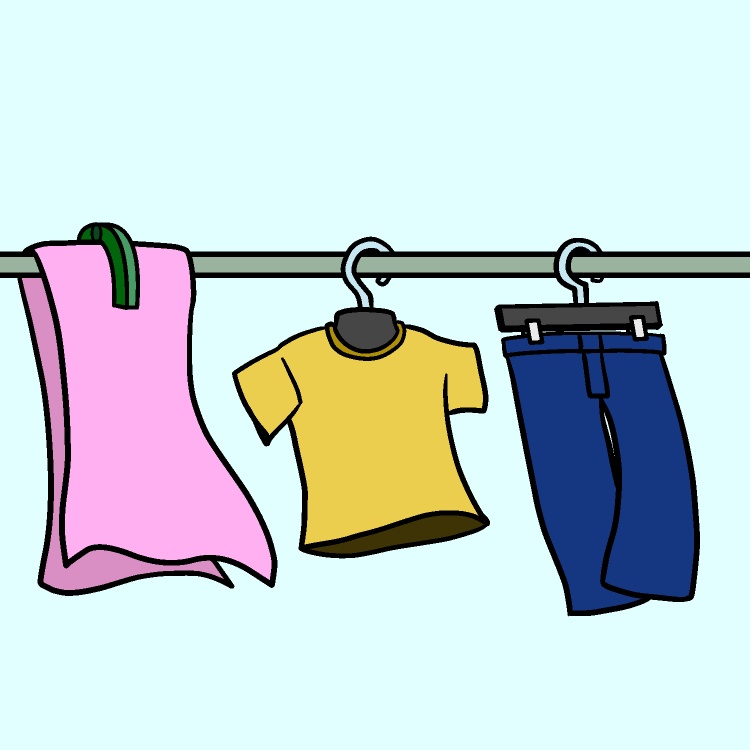 洗濯物GIFアニメ