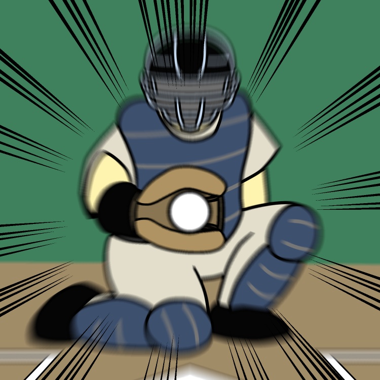 どストライク!キャッチャーGIFアニメ