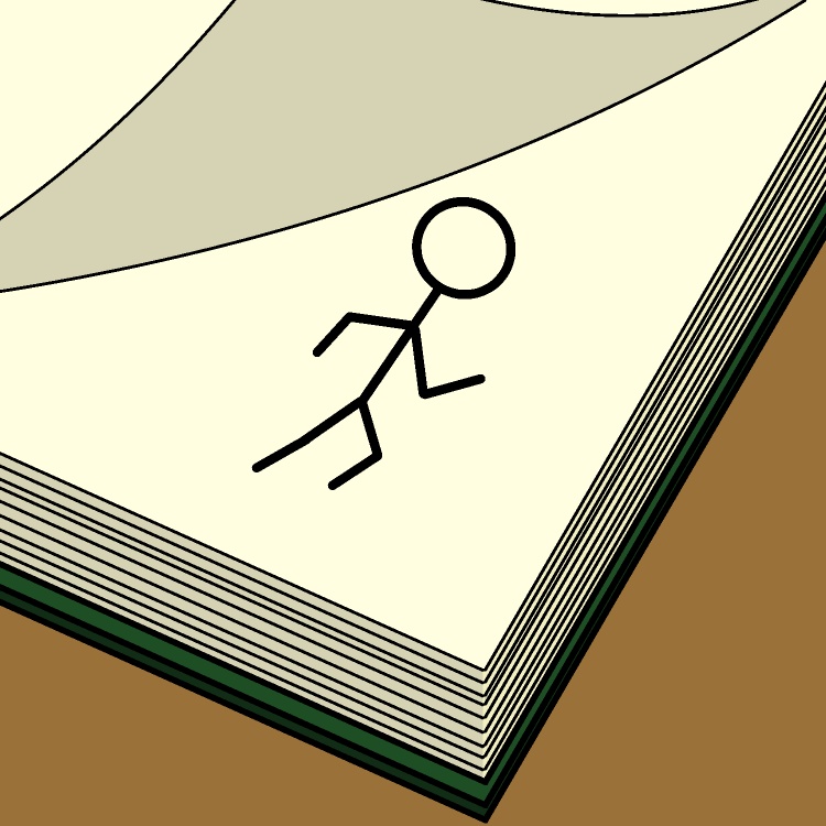 走るパラパラ漫画GIFアニメ